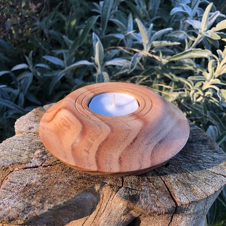 Bougeoir en pin (bougeoir 4)