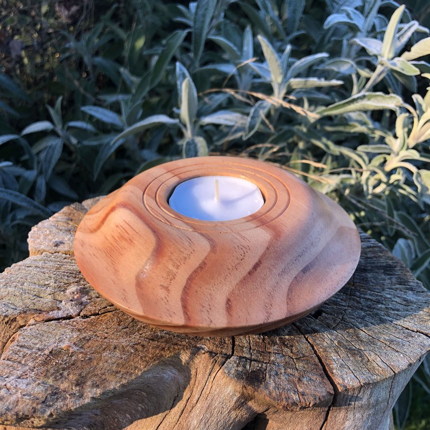 Bougeoir en pin (bougeoir 4)