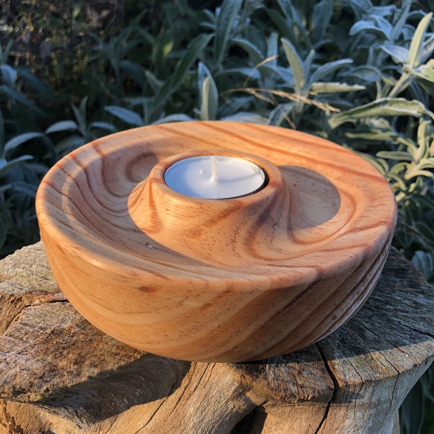 Bougeoir en pin (bougeoir 5)