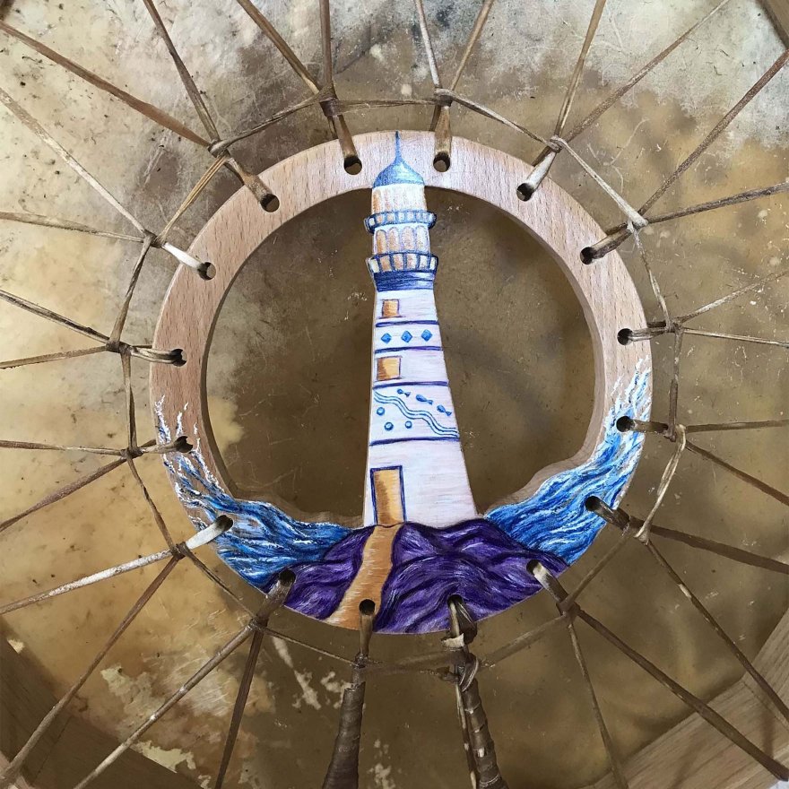 Tambour Stabilité et douceur (phare et coccinelle)(tambour 15)