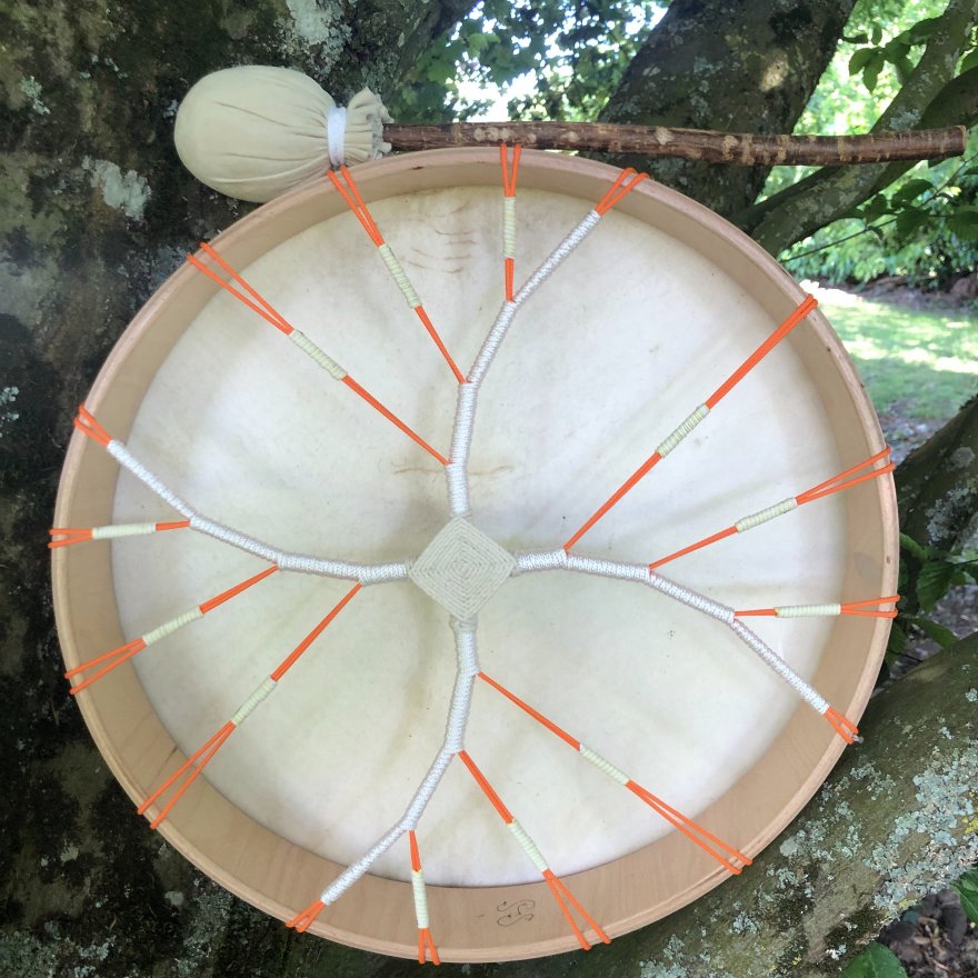 Tambour tissé Feu soleil (tambour 33)